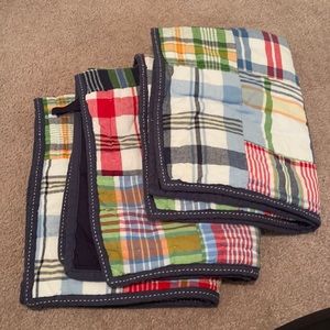 Pottery barn kids madras shams